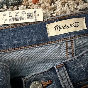 NWT Madewell Roadtripper Stovepipe jeans sz 27